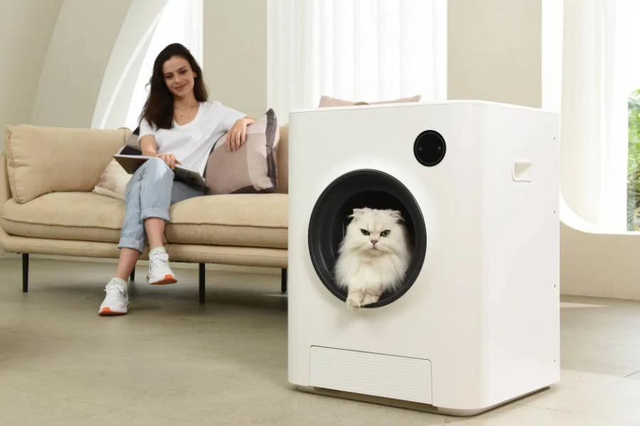 easy clean cat litter box